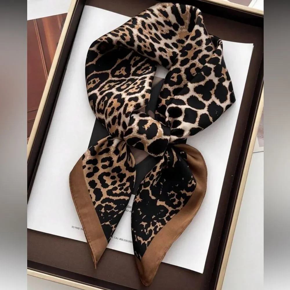 Leopard Print Scarf N1106